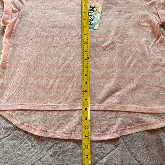 NWT Mudd Pink Lace Shirt Size Large Early 2000s - Picture 10 of 11